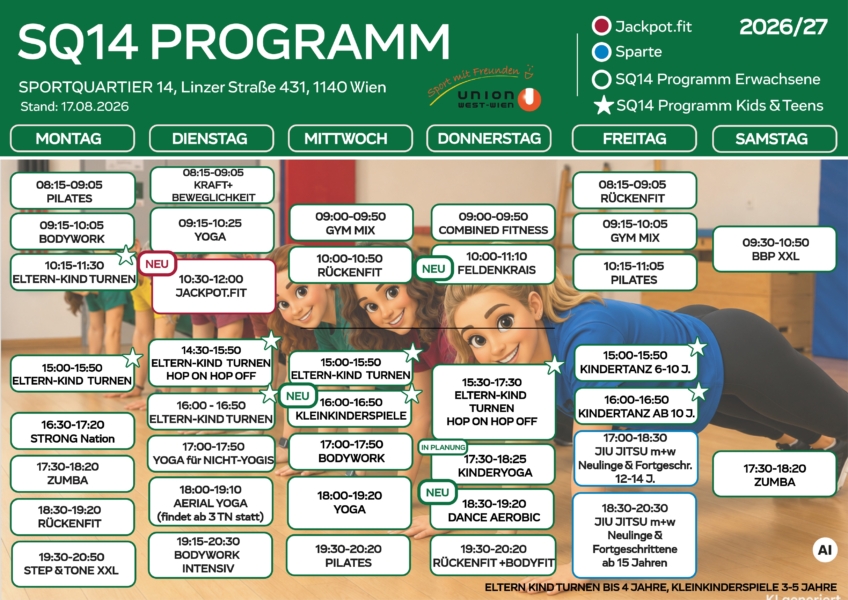 SQ14 Gymnastikprogramm_2627_Auflistung aller Einheiten unterhalb