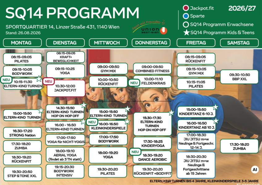SQ14 Gymnastikprogramm_2627_Auflistung aller Einheiten unterhalb SQ14 Gymnastikprogramm_2627_Auflistung aller Einheiten unterhalb