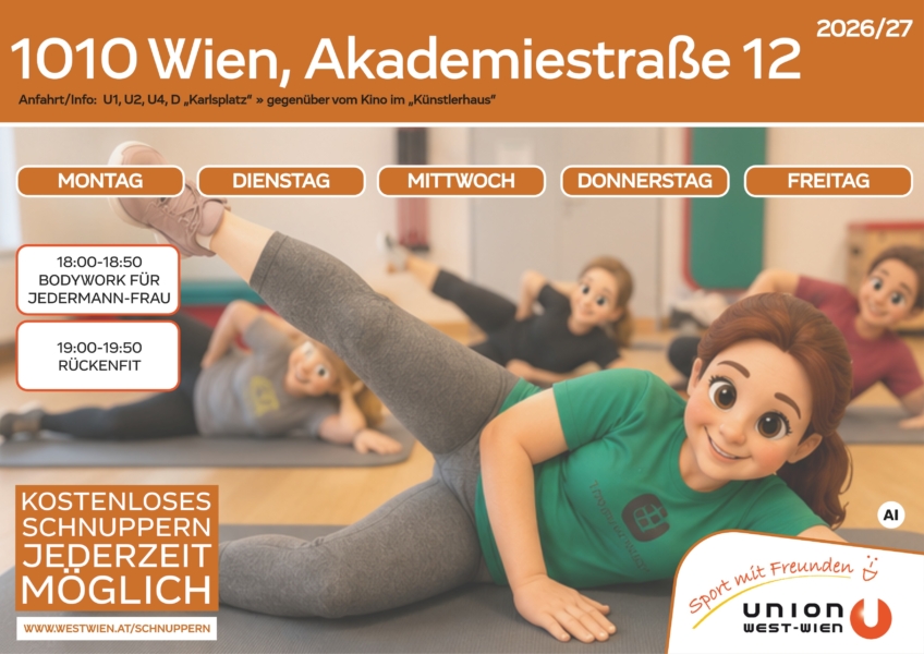Stundenplan Akademiestraße_Auflistung aller Einheiten unterhalb