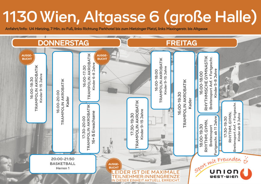 Stundenplan Altgasse Do+Fr (gr. Halle)