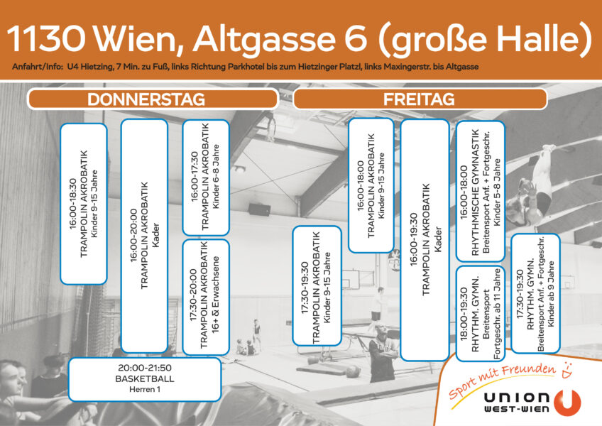 Stundenplan Altgasse Do+Fr (gr. Halle)