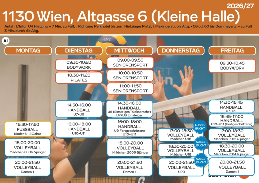 Stundenplan Altgasse kl. Halle_Auflistung aller Einheiten unterhalb Stundenplan Altgasse kl. Halle_Auflistung aller Einheiten unterhalb