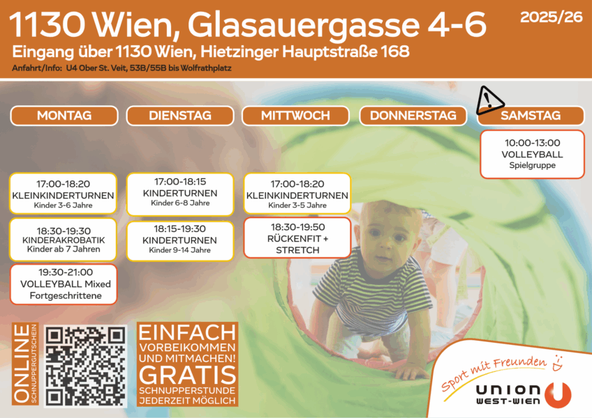 Stundenplan Glasauergasse 2025_26 Auflistung aller Einheiten unterhalb