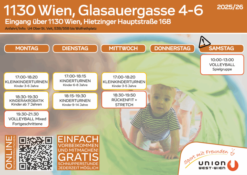 Stundenplan Glasauergasse 2025_26 Auflistung aller Einheiten unterhalb