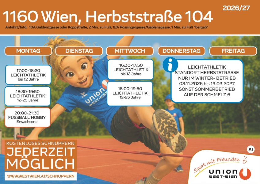 Stundenplan Herbststraße_Auflistung aller Einheiten unterhalb