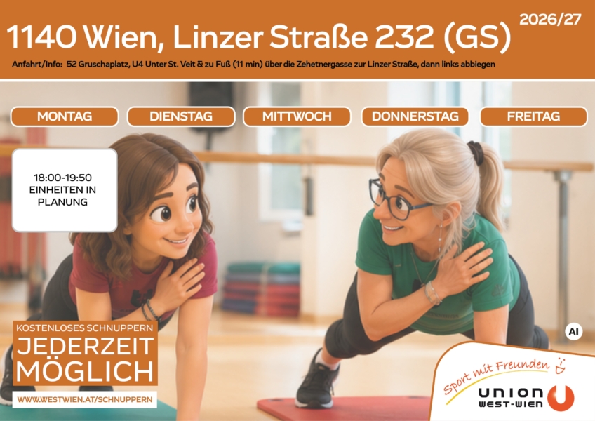 Stundenplan Linzer 232_GS_Auflistung aller Einheiten unterhalb