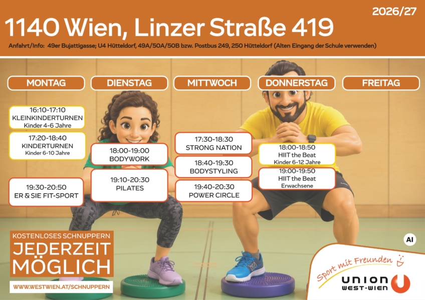 Stundenplan Linzer 419_Auflistung aller Einheiten unterhalb