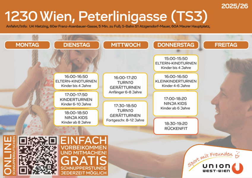 Stundenplan Peterlini TS3 2025_26 Auflistung aller Einheiten unterhalb