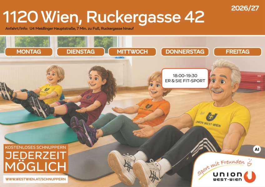 Stundenplan Ruckergasse_Auflistung aller Einheiten unterhalb