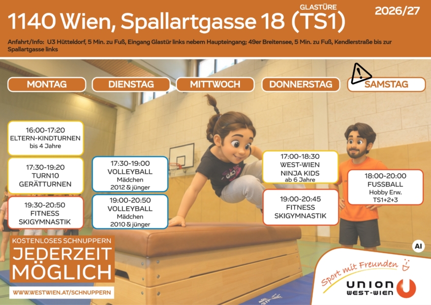 Stundenplan Spallart TS1_Auflistung aller Einheiten unterhalb