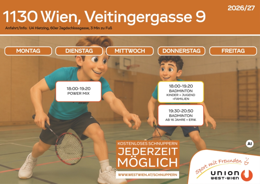 Stundenplan Veitingergasse_Auflistung aller Einheiten unterhalb