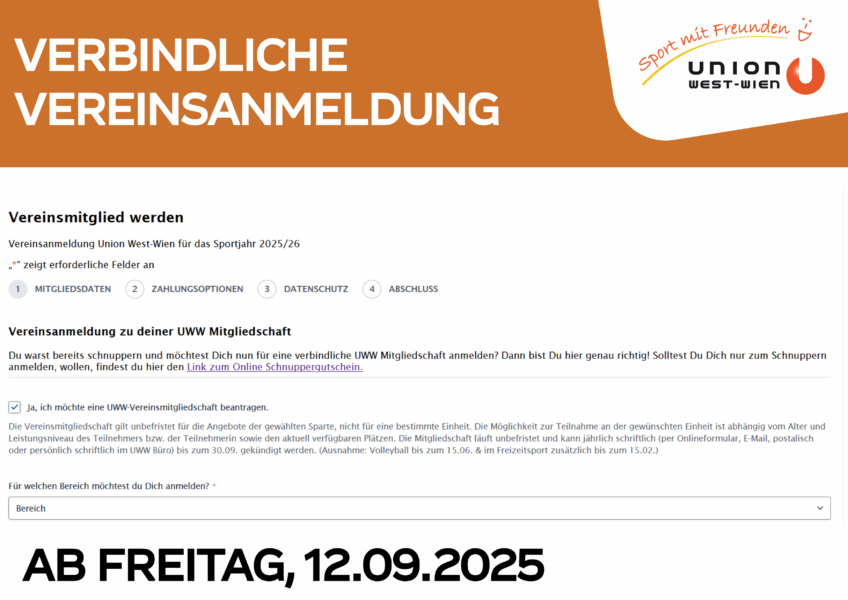 Vereinanmeldung